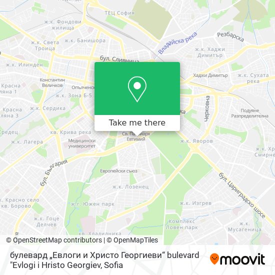 булевард „Евлоги и Христо Георгиеви“ bulevard "Evlogi i Hristo Georgiev map