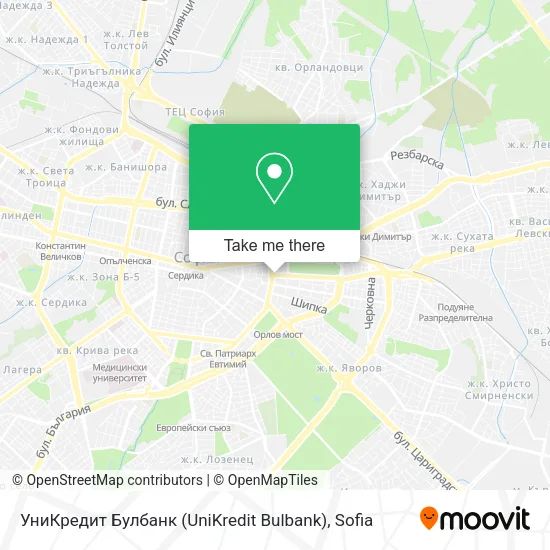 Карта УниКредит Булбанк (UniKredit Bulbank)
