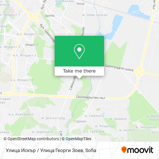 Улица Искър / Улица Георги Зоев map