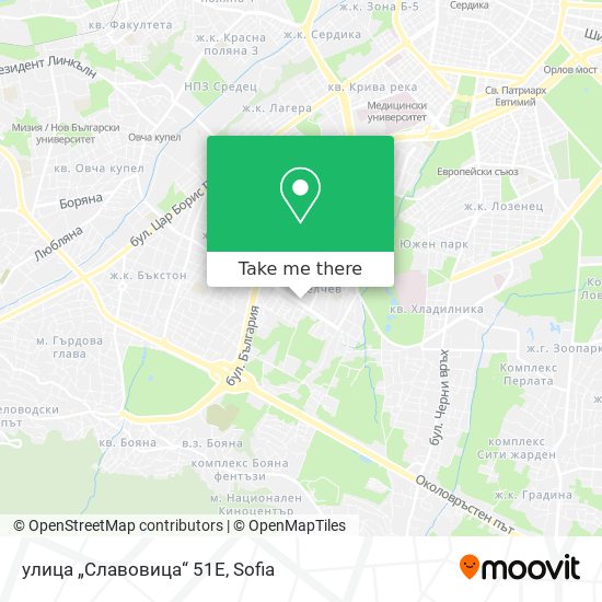 улица „Славовица“ 51Е map