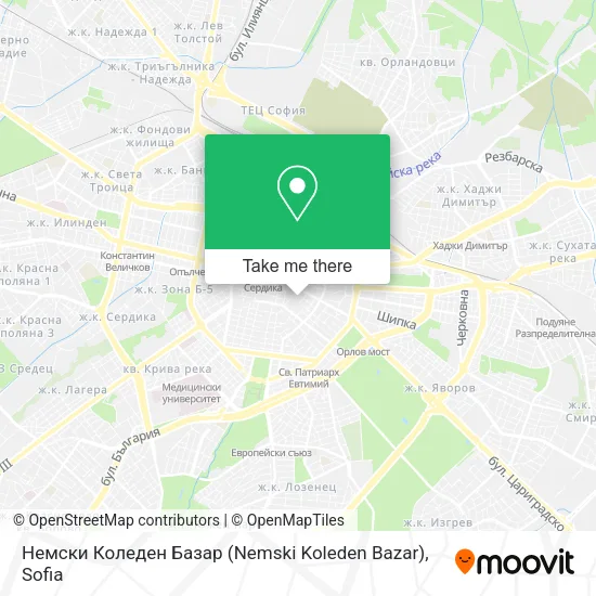 Карта Немски Коледен Базар (Nemski Koleden Bazar)