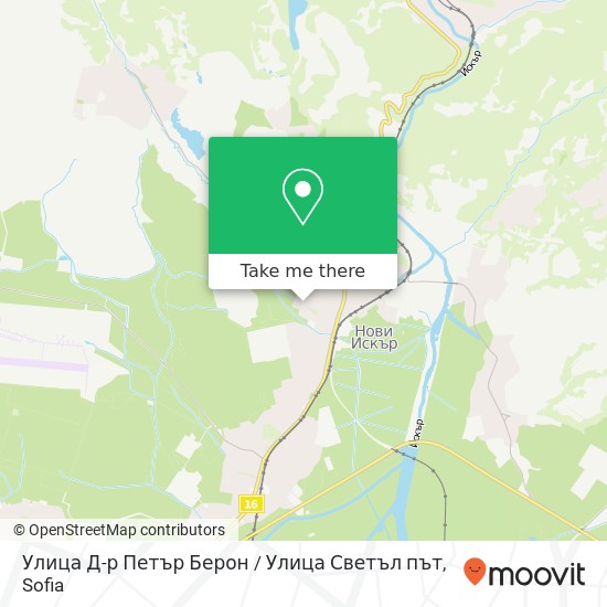 Улица Д-р Петър Берон / Улица Светъл път map