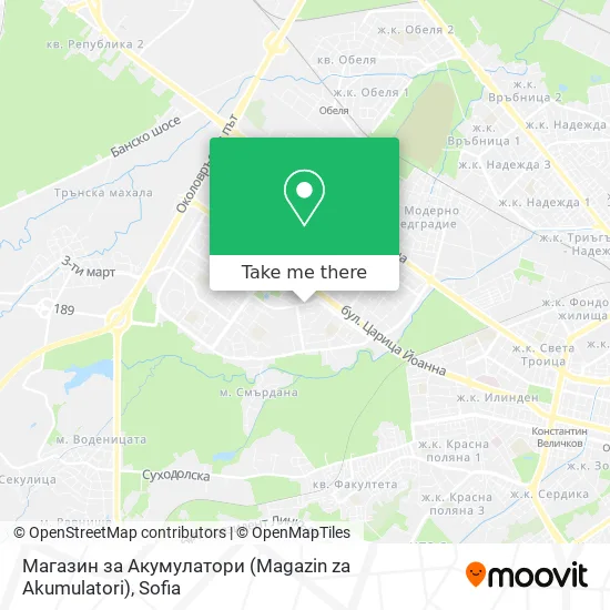 Карта Магазин за Акумулатори (Magazin za Akumulatori)