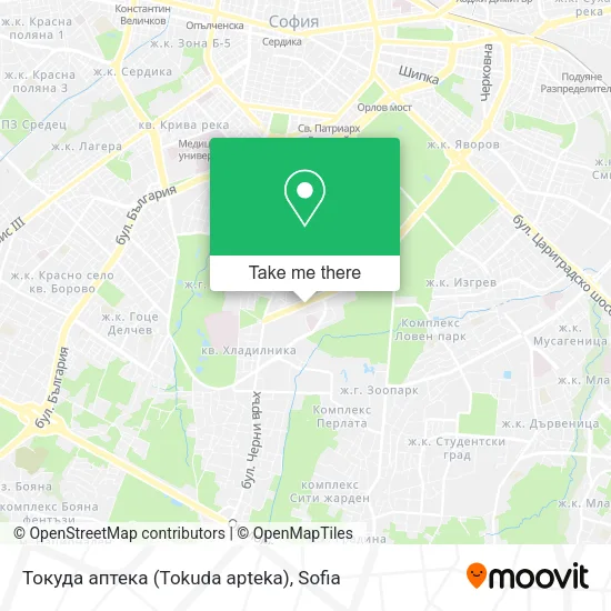Карта Токуда аптека (Tokuda apteka)