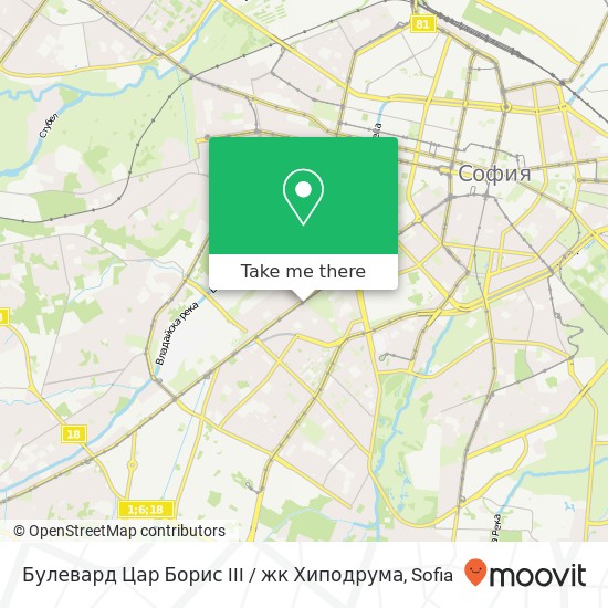 Булевард Цар Борис III / жк Хиподрума map