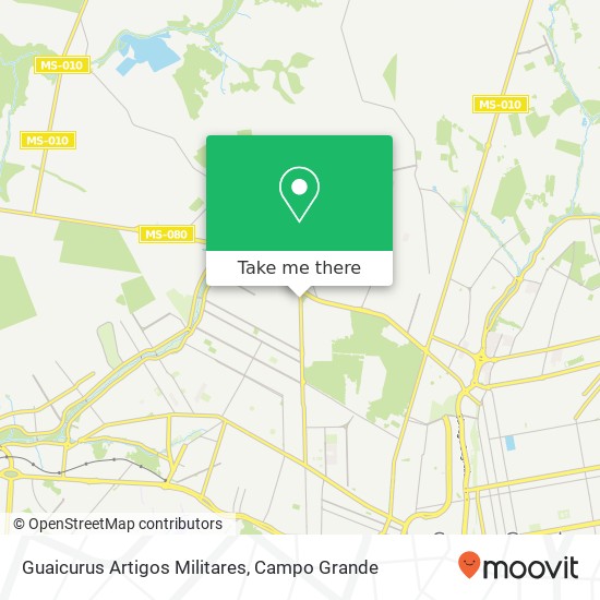 Guaicurus Artigos Militares map