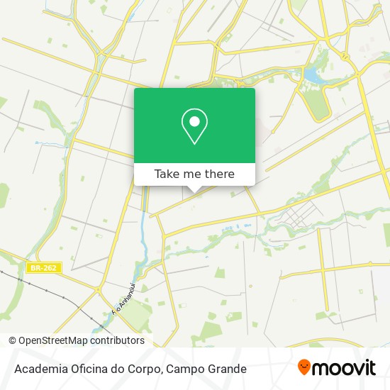 Mapa Academia Oficina do Corpo