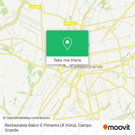 Mapa Restaurante Sabor E Pimenta (Á Vista)