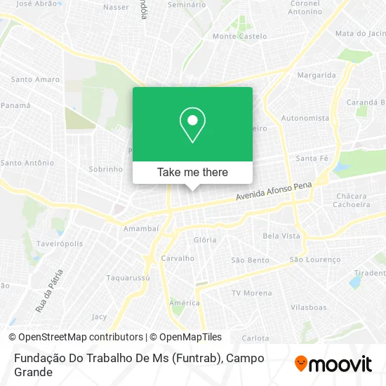 Fundação Do Trabalho De Ms (Funtrab) map