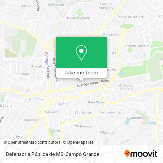 Defensoria Pública de MS map