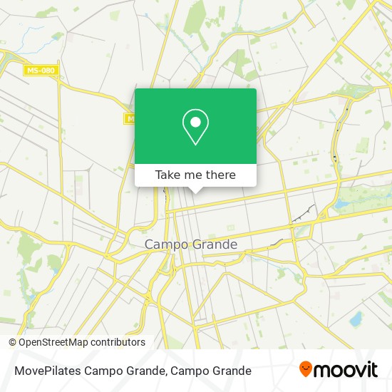 Mapa MovePilates Campo Grande