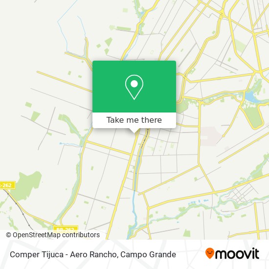 Mapa Comper Tijuca - Aero Rancho