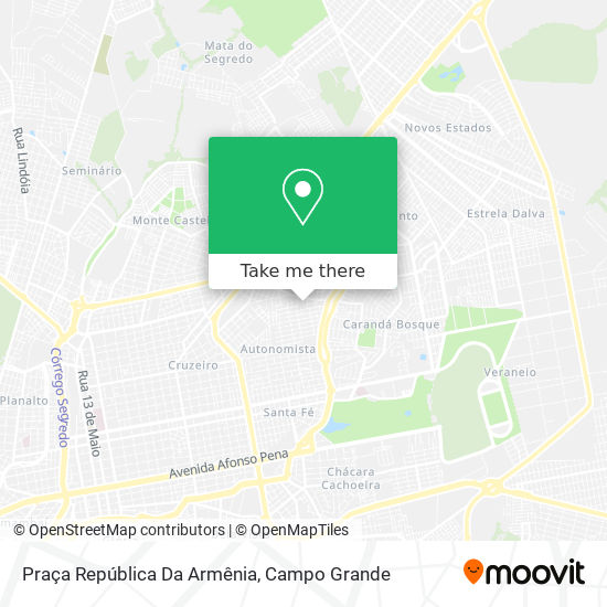 Mapa Praça República Da Armênia