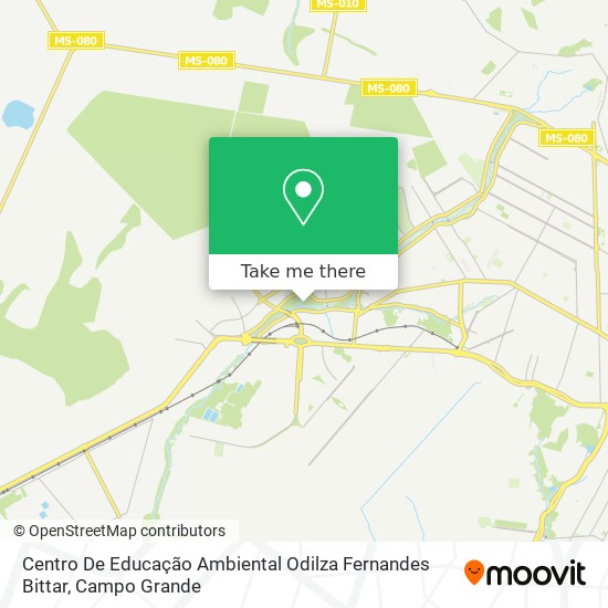 Centro De Educação Ambiental Odilza Fernandes Bittar map