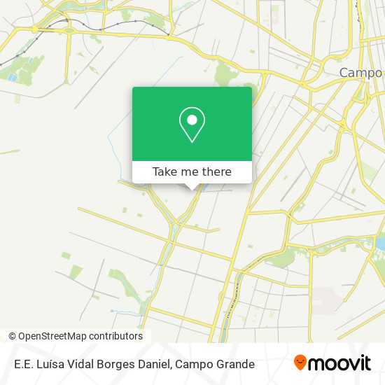 E.E. Luísa Vidal Borges Daniel map
