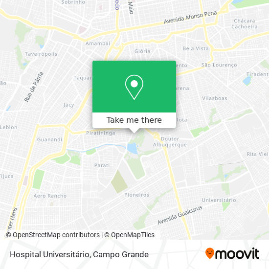 Mapa Hospital Universitário