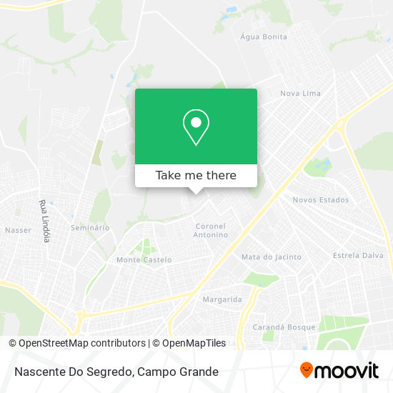 Nascente Do Segredo map