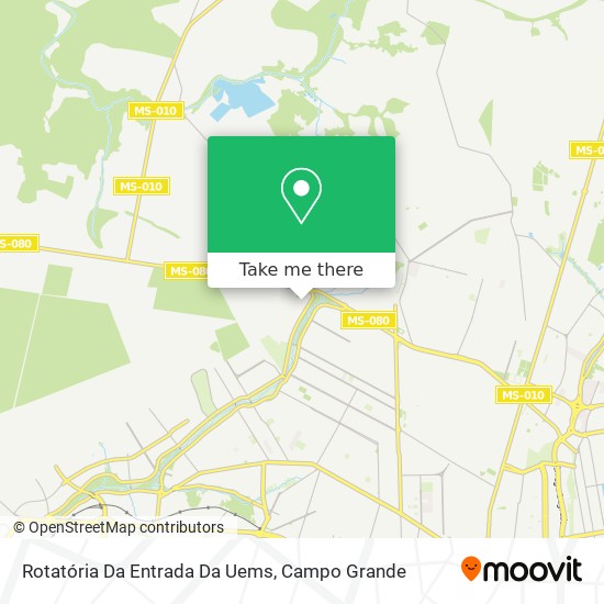 Rotatória Da Entrada Da Uems map