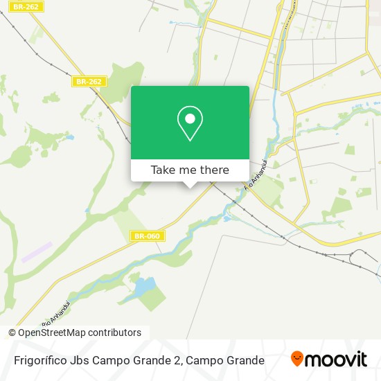 Frigorífico Jbs Campo Grande 2 map