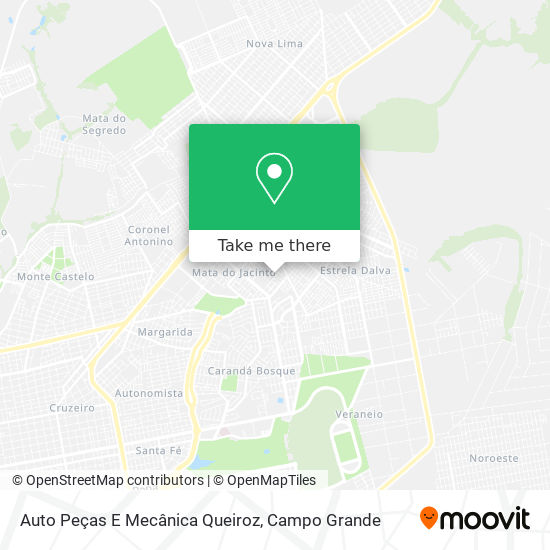 Mapa Auto Peças E Mecânica Queiroz