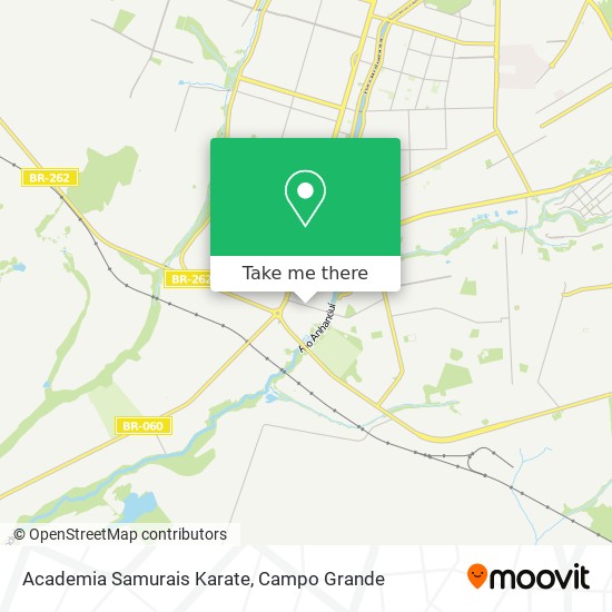 Mapa Academia Samurais Karate