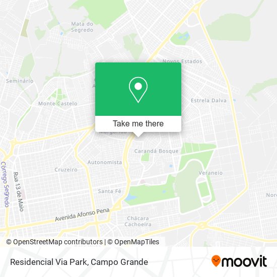 Residencial Via Park map