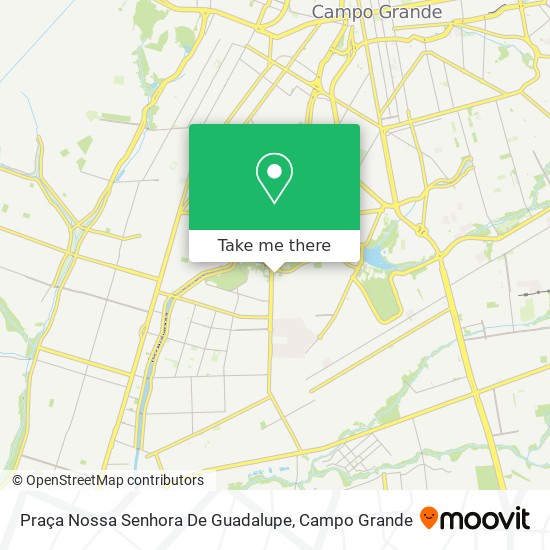 Mapa Praça Nossa Senhora De Guadalupe