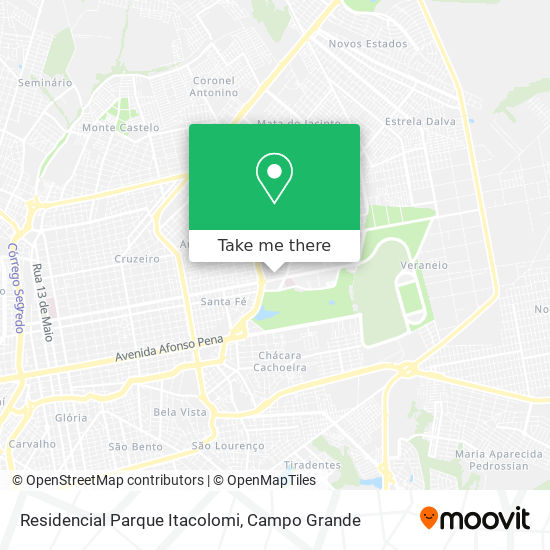 Mapa Residencial Parque Itacolomi