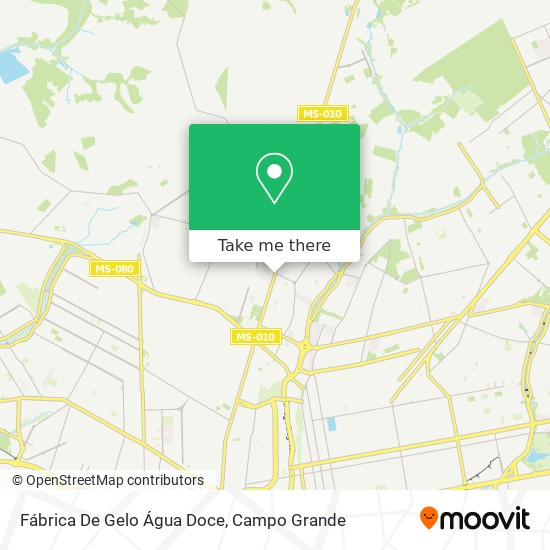 Fábrica De Gelo Água Doce map