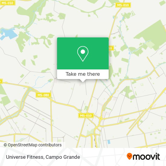 Mapa Universe Fitness