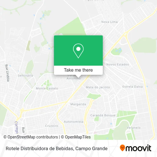 Rotele Distribuidora de Bebidas map