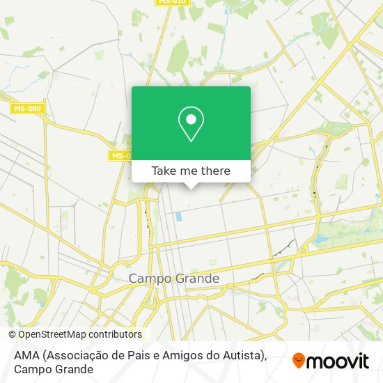 AMA (Associação de Pais e Amigos do Autista) map