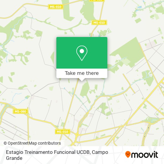 Estagio Treinamento Funcional UCDB map