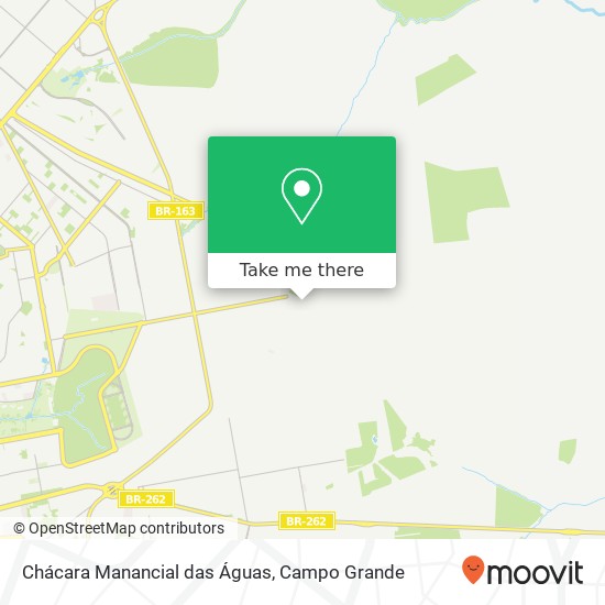 Chácara Manancial das Águas map