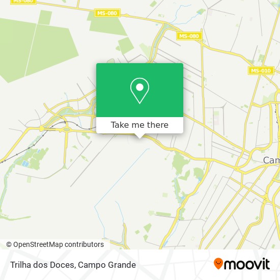 Trilha dos Doces map