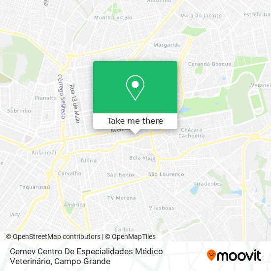 Mapa Cemev Centro De Especialidades Médico Veterinário