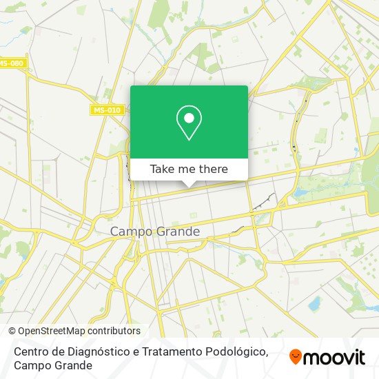 Mapa Centro de Diagnóstico e Tratamento Podológico