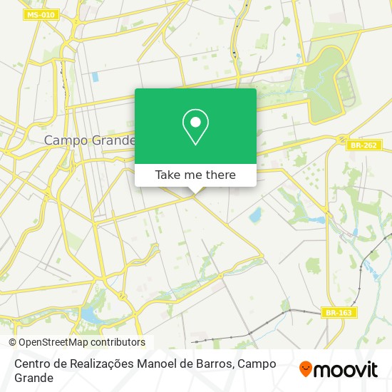 Centro de Realizações Manoel de Barros map