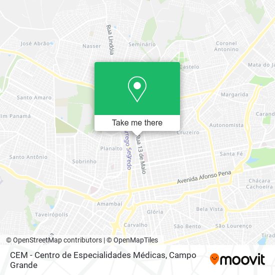 Mapa CEM - Centro de Especialidades Médicas