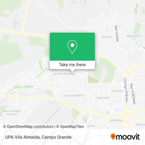 UPA Vila Almeida map