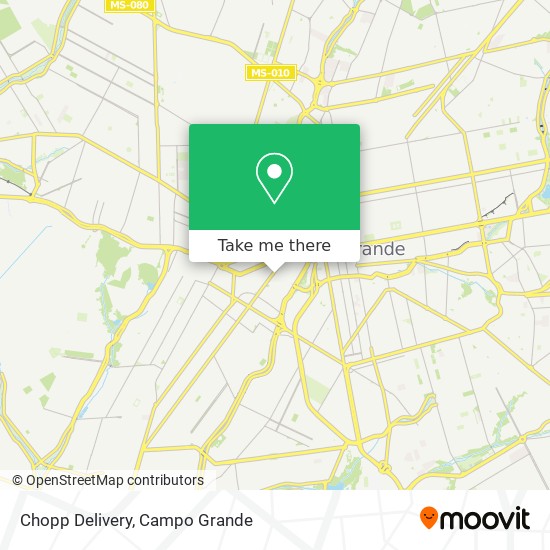 Mapa Chopp Delivery