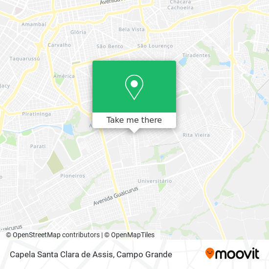Capela Santa Clara de Assis map