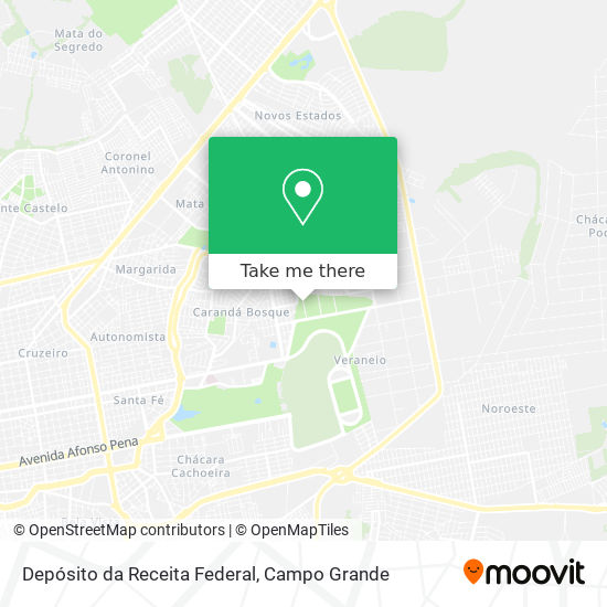 Depósito da Receita Federal map