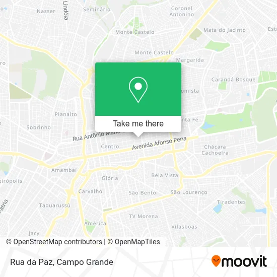 Rua da Paz map