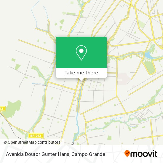 Mapa Avenida Doutor Günter Hans