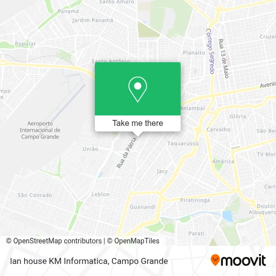 lan house KM Informatica map