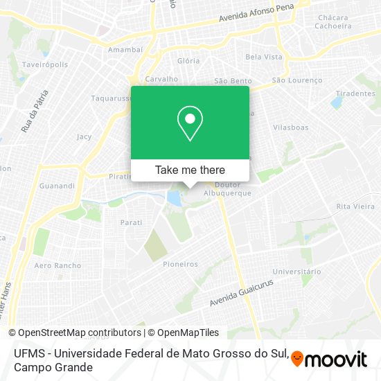 Mapa UFMS - Universidade Federal de Mato Grosso do Sul