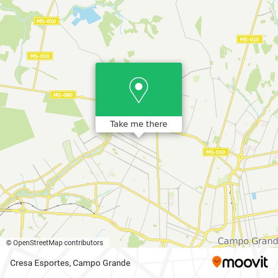 Cresa Esportes map