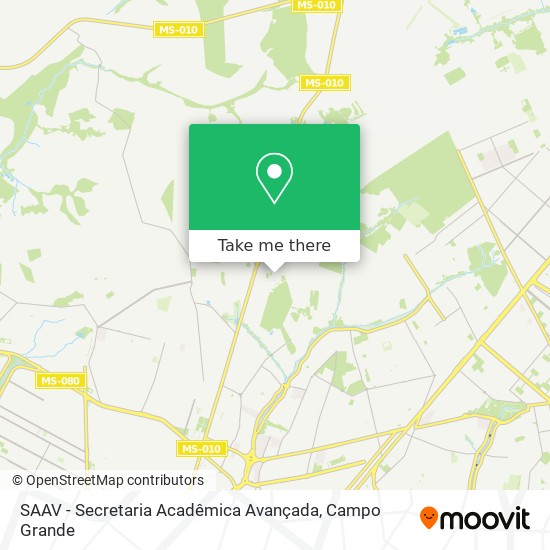 SAAV - Secretaria Acadêmica Avançada map