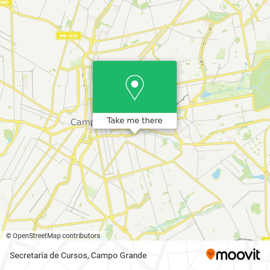 Secretaria de Cursos map